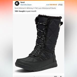 Sorel Women's Whitney II Tall Lace Waterproof Boots-8.5